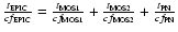 $ {t_{\rm EPIC} \over cf_{\rm EPIC}} = {t_{\rm MOS1} \over cf_{\rm MOS1}} + {t_{\rm MOS2} \over cf_{\rm MOS2}} + {t_{\rm PN} \over cf_{\rm PN}}$