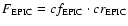 $F_{\rm EPIC} = cf_{\rm EPIC} \cdot cr_{\rm EPIC}$