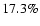 $17.3\%$