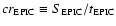 $cr_{\rm EPIC} \equiv S_{\rm EPIC} / t_{\rm EPIC}$
