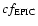 $cf_{\rm EPIC}$