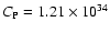 $C_\ensuremath{{\rm P}} = 1.21 \times 10^{34}$