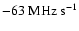 $-63\ {\ensuremath{{\rm MHz~s}} ^{-1}}$