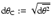 $\ensuremath{{\rm d}}\theta_{\ensuremath{{\rm C}} }:=\sqrt{\ensuremath{{\rm d}}\overline{\theta^2}}$