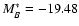 $M_{B}^{\ast}=-19.48$