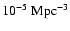 $10^{-5}~{\rm Mpc}^{-3}$