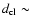$d_{\rm cl}\sim$