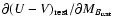 $\partial (U-V)_{\rm rest} / \partial M_{B_{\rm rest}}$