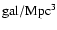 $\rm gal/Mpc^{3}$