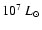 $10^{7}~L_{\odot}$