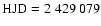 ${\rm HJD} =2~429~079$