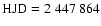 $\rm HJD=2~447~864$