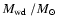 $\mbox{$M_{\rm wd}$ }/\mbox{$M_{\odot}$ }$