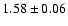 $1.58\pm0.06$