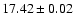 $17.42\pm0.02$