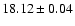 $18.12\pm0.04$