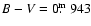 $B-V=0\hbox{$.\!\!^{\rm m}$ }943$