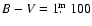 $B-V=1\hbox{$.\!\!^{\rm m}$ }100$