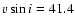 $v\sin
i=41.4$