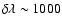 $\delta\lambda \sim 1000$