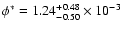 $\phi^*=1.24^{+0.48}_{-0.50}\times10^{-3}$