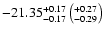 $-21.35^{+0.17}_{-0.17}\left(^{+0.27}_{-0.29}\right)$