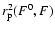 $r_{\rm p}^2(F^0,F)$