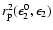 $r_{\rm p}^2(\epsilon_2^0,\epsilon_2)$