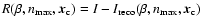 $ R(\beta,n_{\max},{{\vec x}_{\rm c}}) = I - I_{\rm reco}(\beta,n_{\max},{{\vec x}_{\rm c}})$