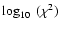 $\log_{10}~(\chi^2)$