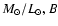 $M_\odot/L_\odot,B$
