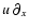 $u~\partial_x$