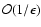$\mathcal{O}(1/\epsilon)$