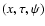 $(x,\tau,\psi)$