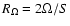 $R_\Omega=2\Omega/S$