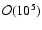 $\mathcal{O}(10^5)$