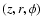 $(z,r,\phi)$