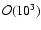$\mathcal{O}(10^3)$