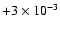 $+3\times
10^{-3}$