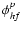 $\phi^p_{hf}$