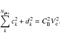 \begin{displaymath}\sum_k^{N_{\rm pix}} c_k^2 + d_k^2 = C_{\rm B}^2V_{\rm c}^2.
\end{displaymath}