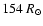 $154~{R}_\odot$