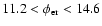 $11.2< \phi_{\rm er}<14.6$