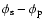 $\phi_{\rm s}-\phi_{\rm p}$