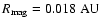 $R_{\rm mag} = 0.018~{\rm AU}$