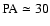 ${\rm PA}\simeq 30$