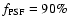 $f_{\rm PSF}=90\%$