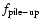 $f_{\rm pile-up}$
