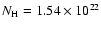 $N_{\rm H}=1.54\times10^{22}$