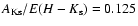 $A_{\rm Ks}/E(H-K_{\rm s})=0.125$